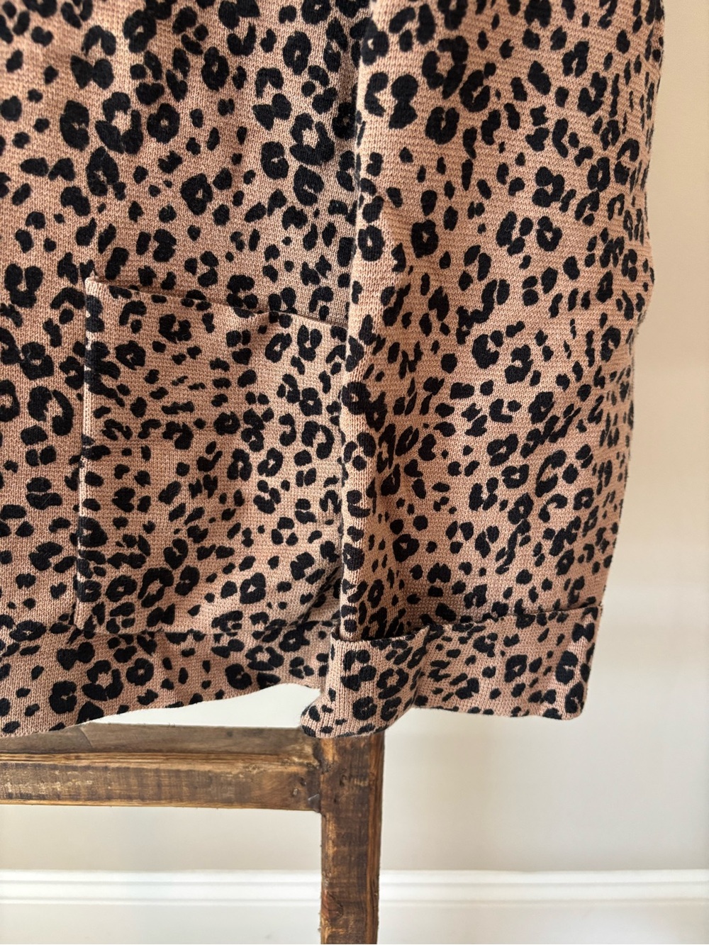 J. Jill Leopard Print Button-Front Shirt Jacket in Tan and Black - Picture 5 of 6